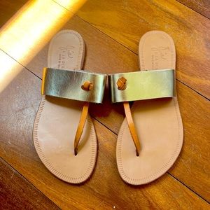 Joie Gold Sandals 7